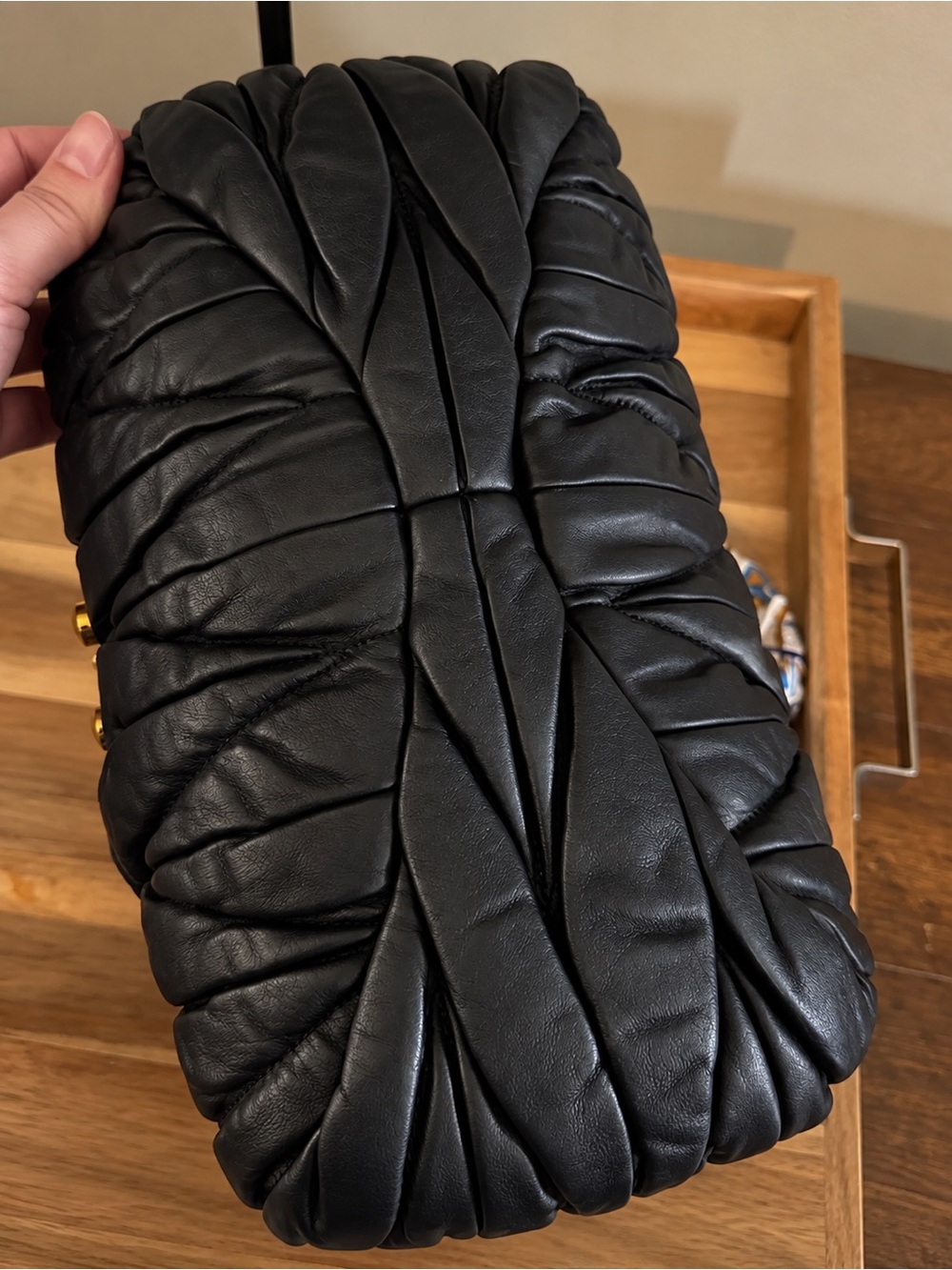 Miu Miu Matelassé Lux Bauletto Aperto Satche - Picture 10 of 11